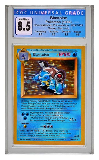 CGC 8.5 Blastoise Wizard of The Coast Galaxy Star Holo
